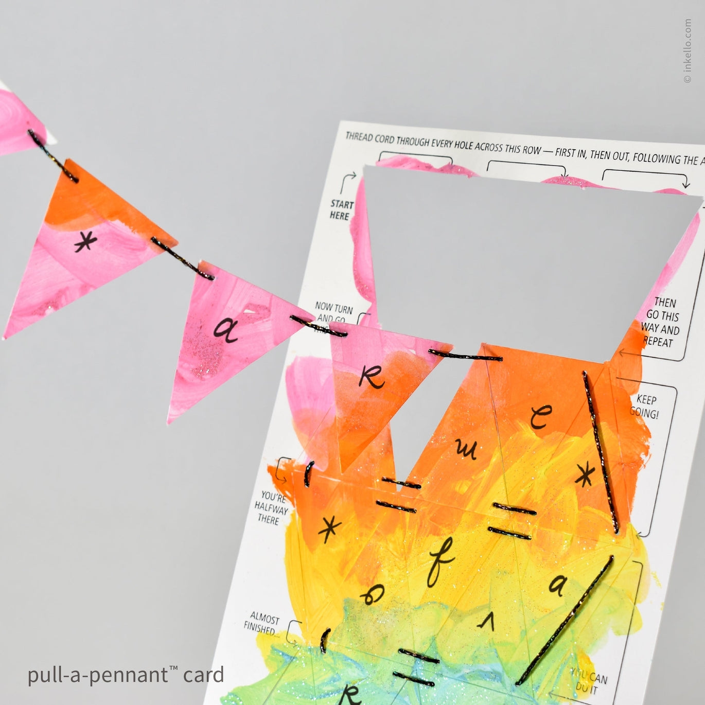 DIY Pull-A-Pennant™ Greeting Card