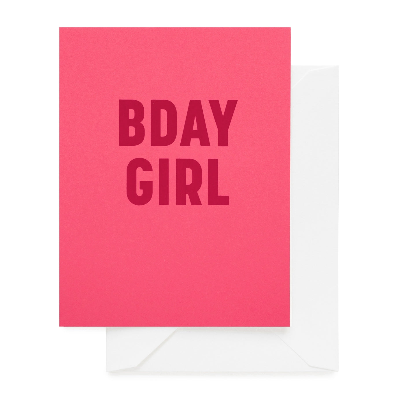 Pink Bday Girl Card