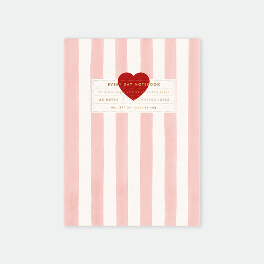 Pink Stripes Notebook
