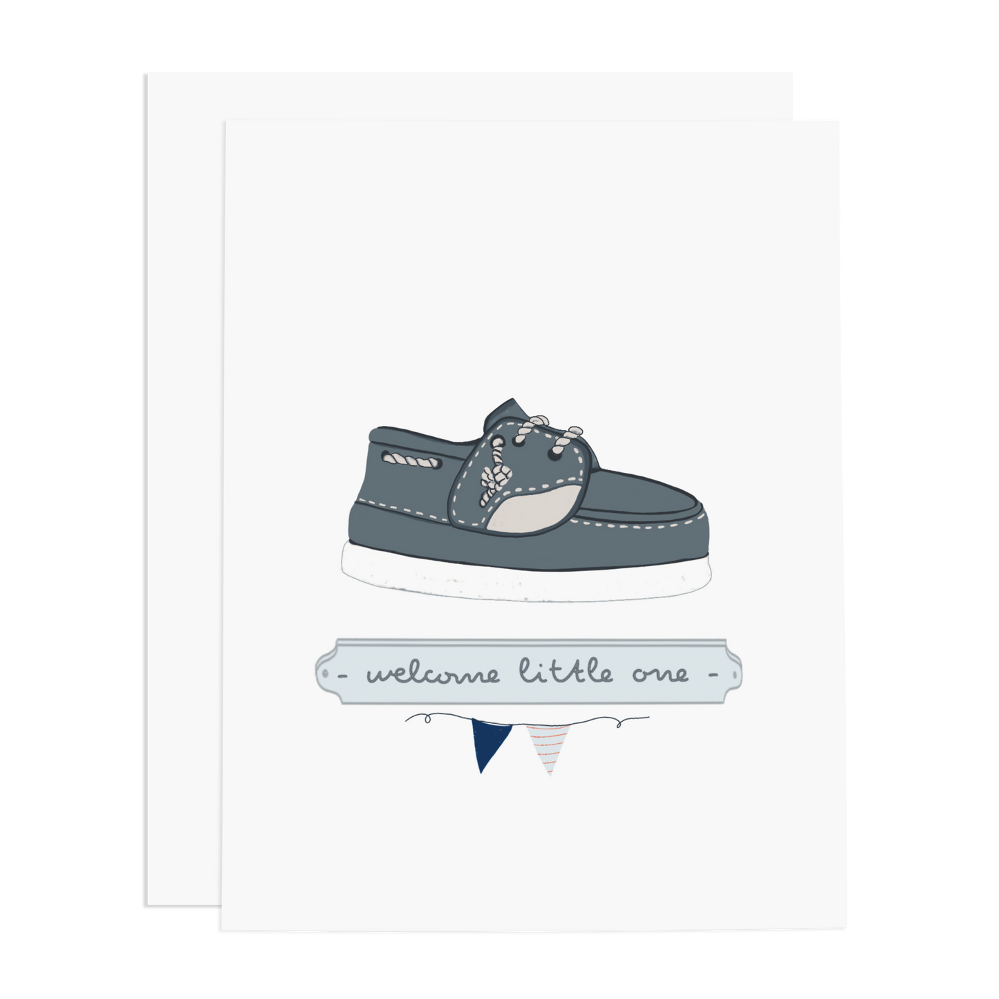 Boat Shoe Welcome Little One Card