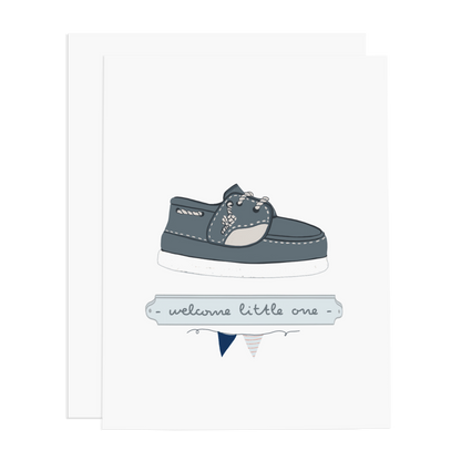 Boat Shoe Welcome Little One Card