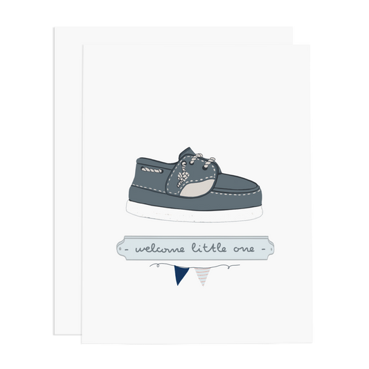 Boat Shoe Welcome Little One Card