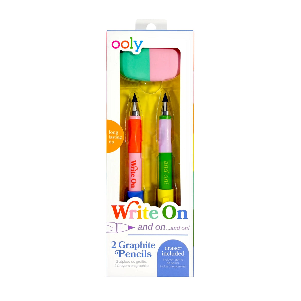 Write On Pencil and Eraser Set