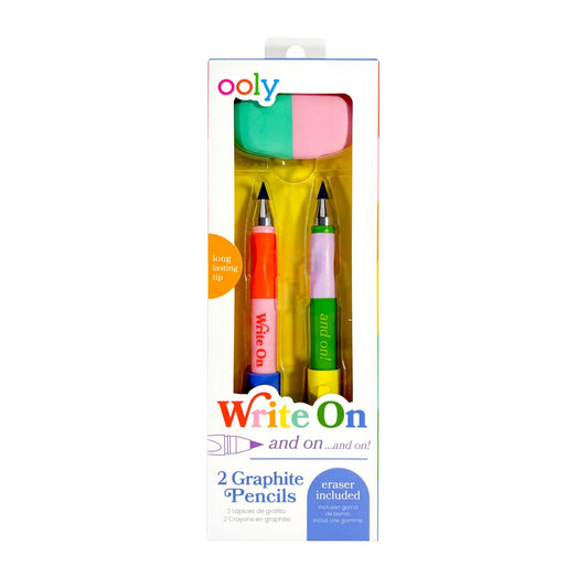 Write On Pencil and Eraser Set