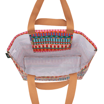 Blocks and Stripe Shopper Tote