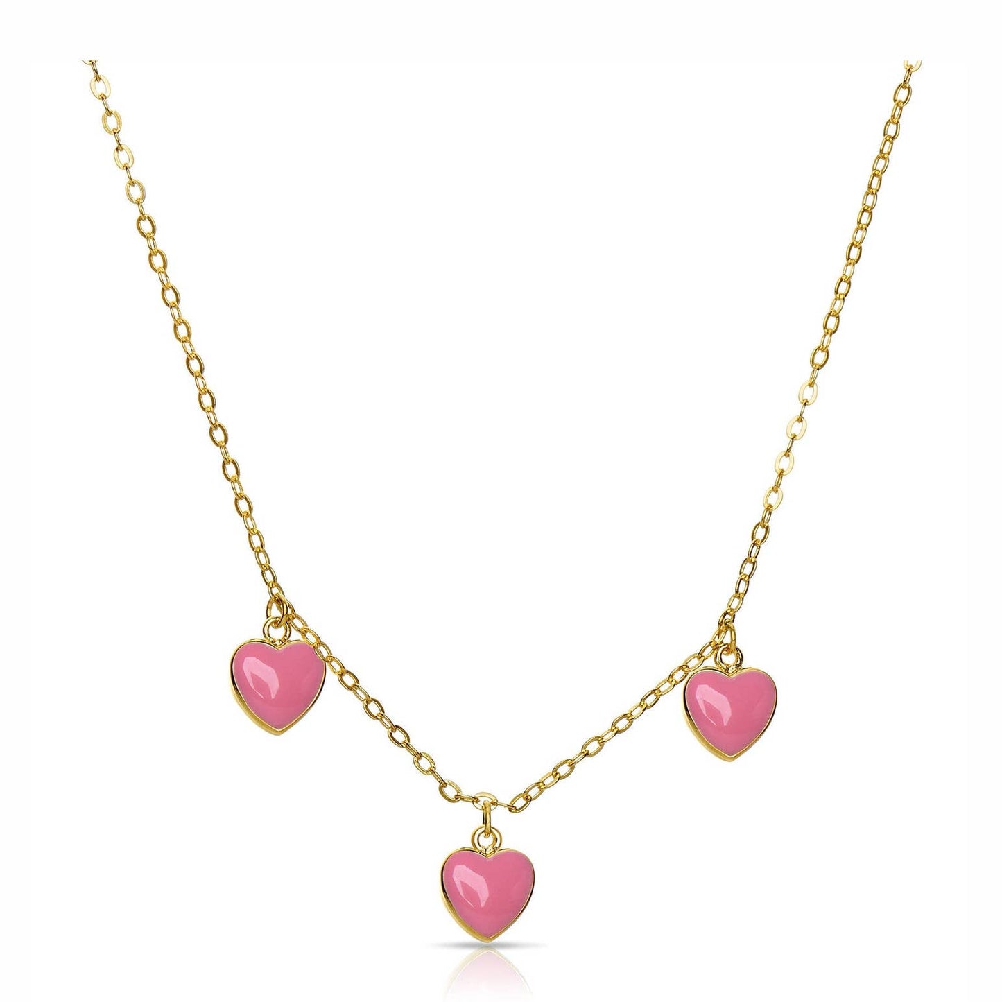 Hearts Dangle Necklace