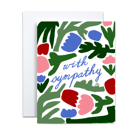 Sympathy Flowers Card