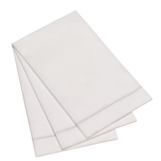 Silver Hemstitch Napkins