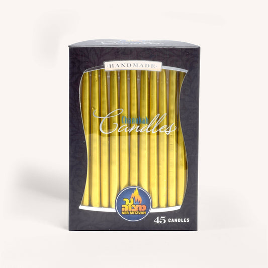 Metallic Gold Chanukah Candles