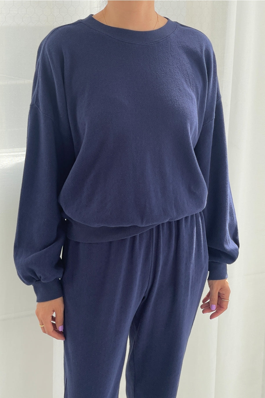 Pointelle Core Sweatshirt