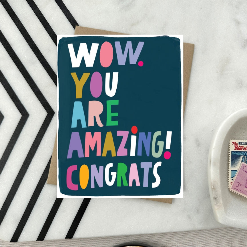 Wow Congrats Card