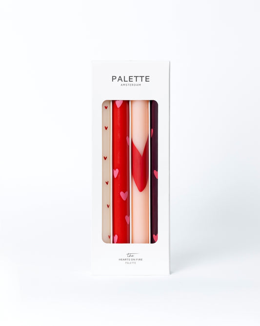 Hearts on Fire Dinner Candle Set