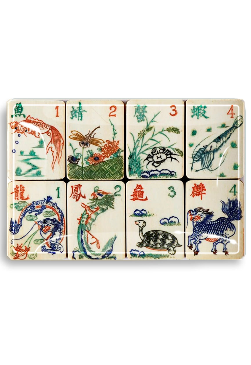 Mahjong Decoupage Tray