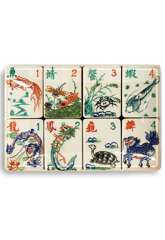 Mahjong Decoupage Tray
