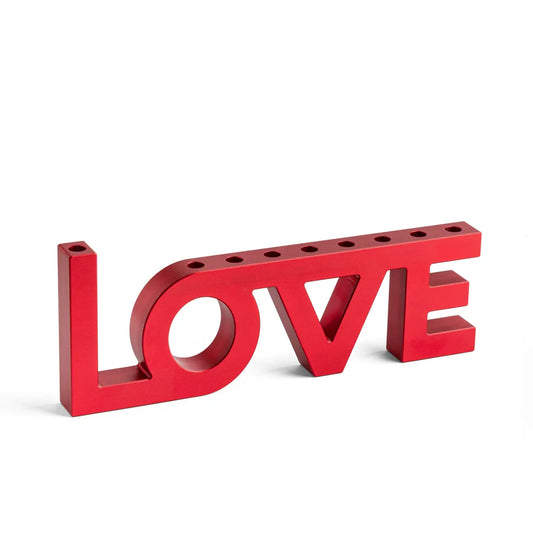 LOVE Hanukkah Menorah