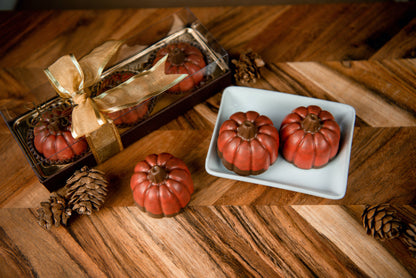 3 Piece Chocolate Pumpkins Halloween Candy