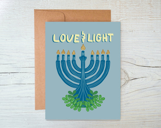 Love & Light Hanukkah Card