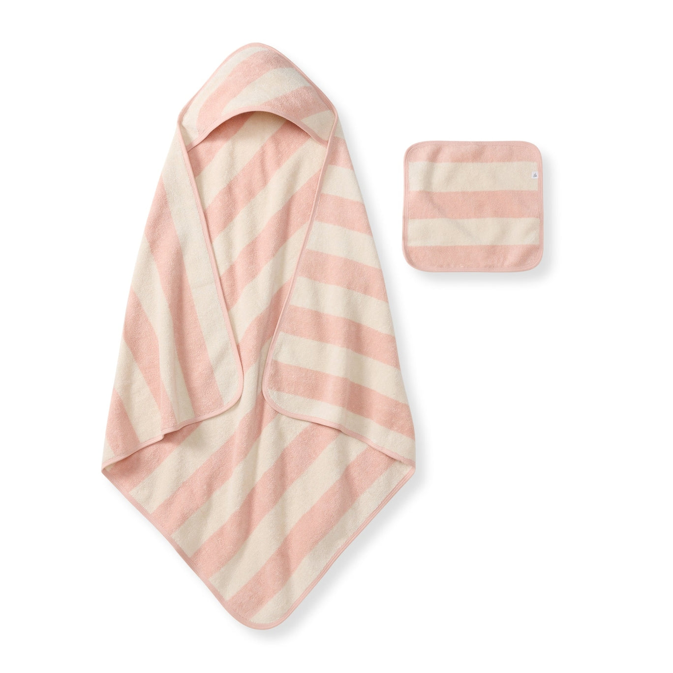 Rugby Stripe Towel and Washcloth Set