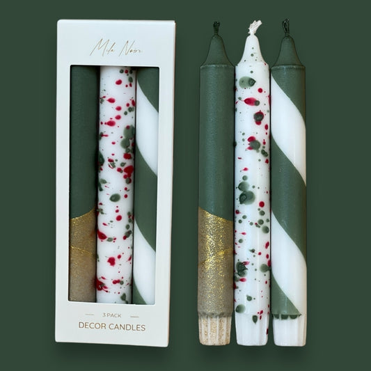 Holiday Taper Candle Set