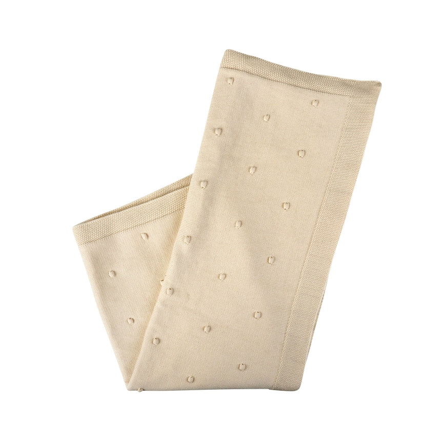 Organic Poppy Knit Blanket