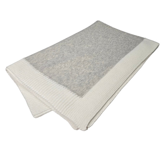 Jersey Knit Blanket with Contrast Border