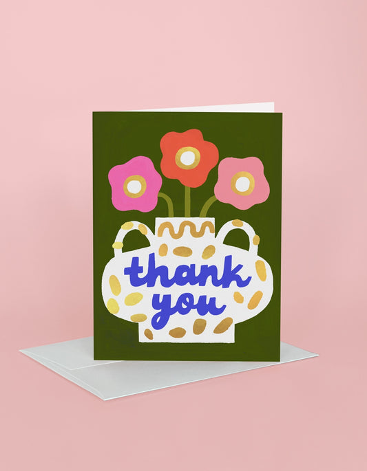 Thank You Vase Card