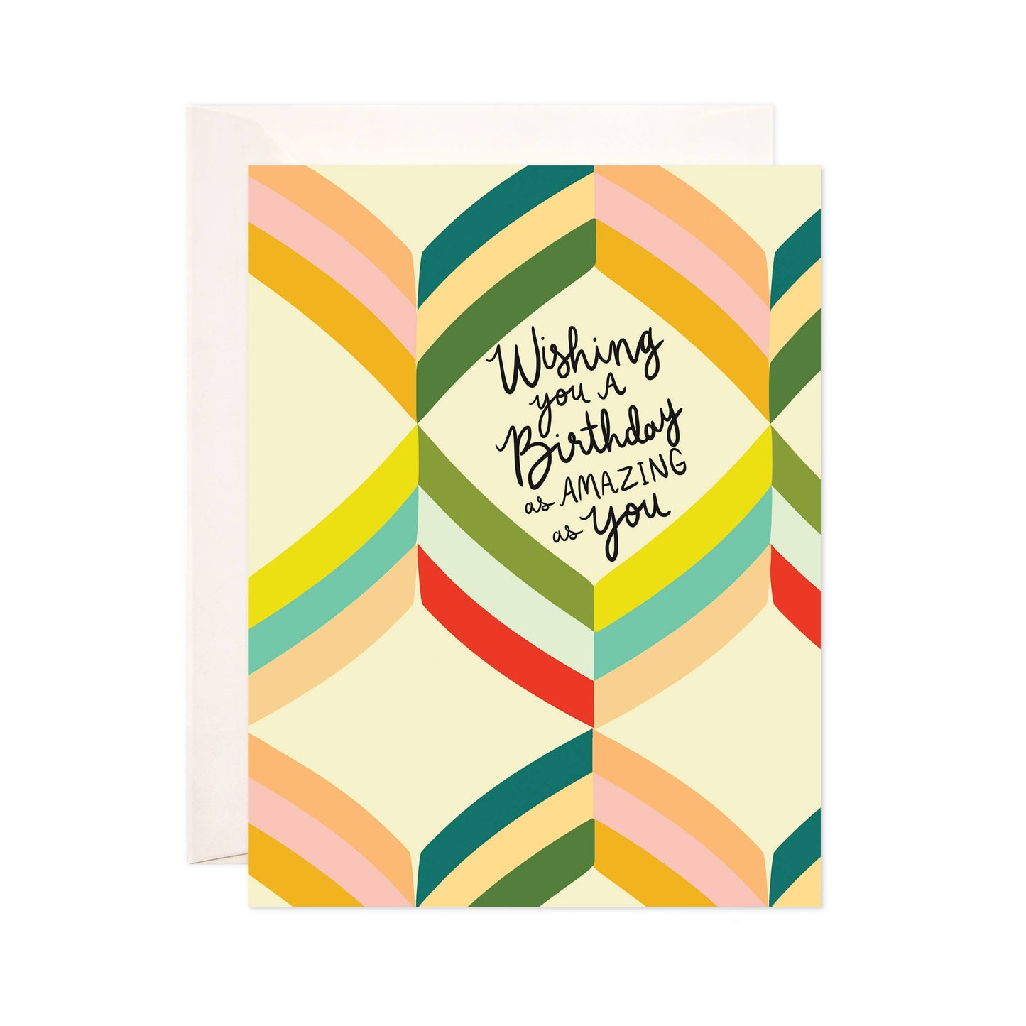 Birthday Stripes Greeting Card