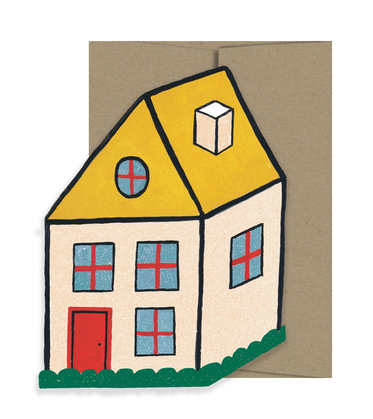 Cosy Home Die Cut Card