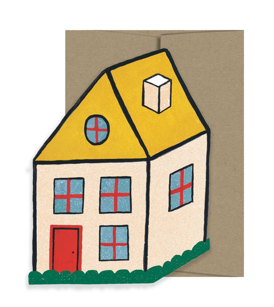Cosy Home Die Cut Card