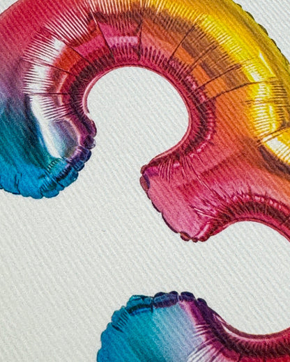 Birthday Balloon No. 3 Card