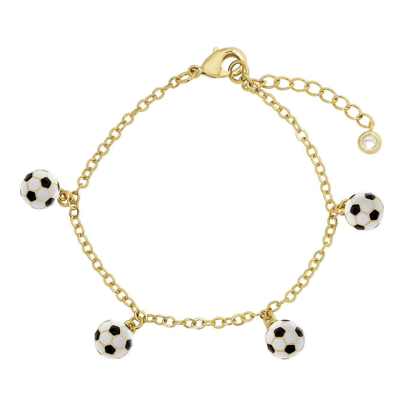 Soccer Ball Charms Bracelet