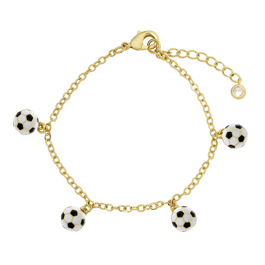 Soccer Ball Charms Bracelet