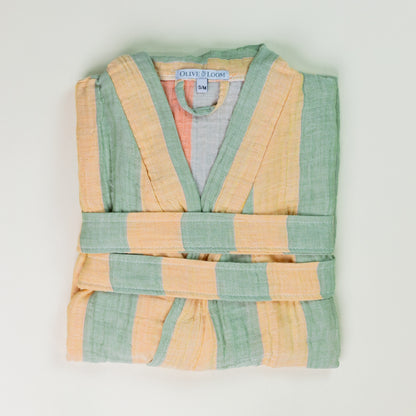 Muslin Striped Robe