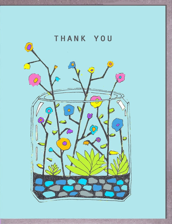 Terrarium Thank You Card