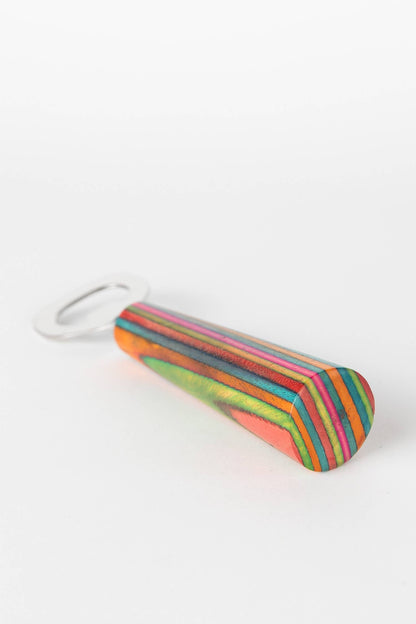 Striped Wood Bottle Opener