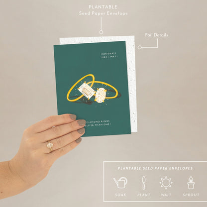 Plantable Card - Wedding Rings