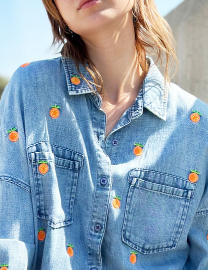 Citrus Embroidered Shirt