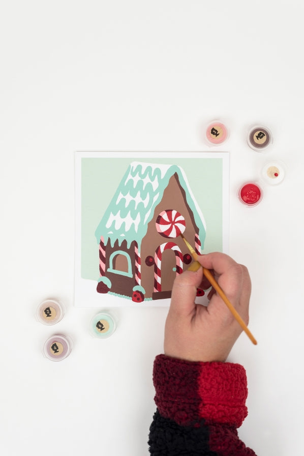 Gingerbread House Paint By Number Kit