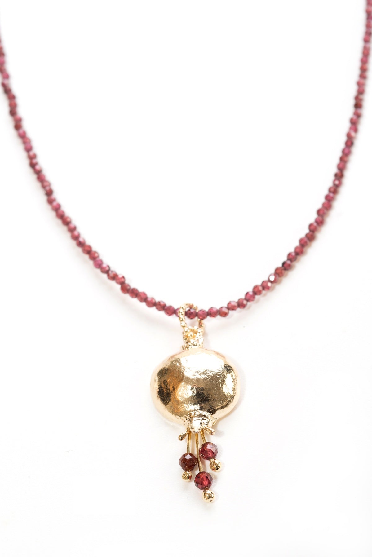 Pomegranate Beaded Necklace