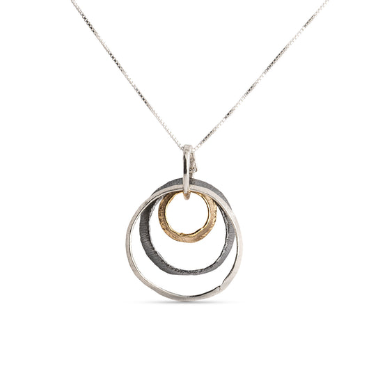 Three-Hoop Necklace
