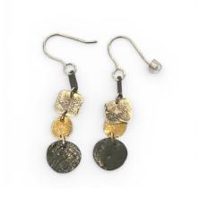 Mixed Metals Hanging Earrings