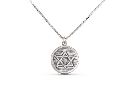 Star of David Silver Necklace