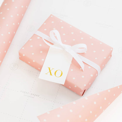 Rose Imperfect Dot Wrapping Paper