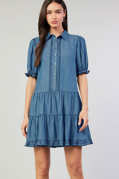 Chambray Button Down Dress