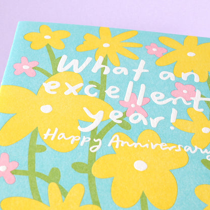 Excellent Anniversary Greeting Card