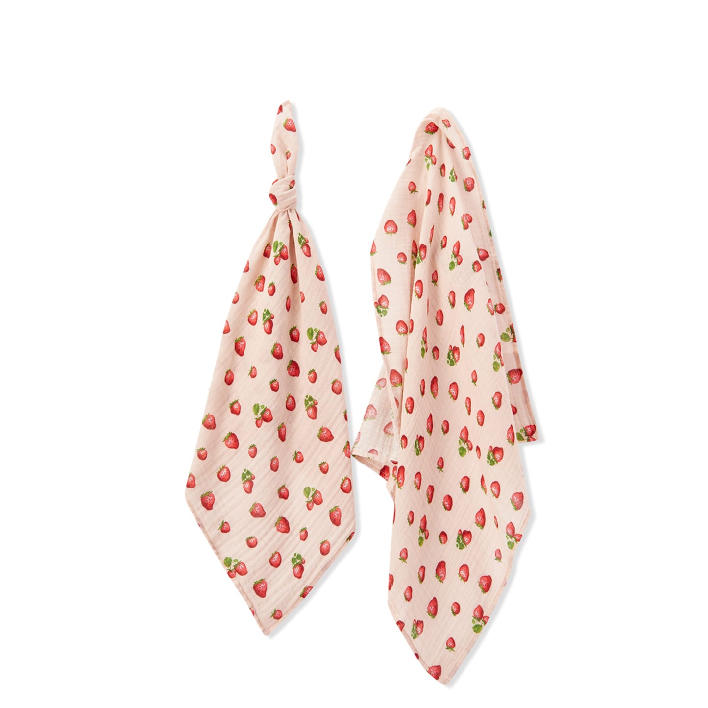 Strawberry Bamboo Burp Cloths
