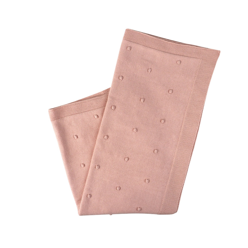 Organic Poppy Knit Blanket