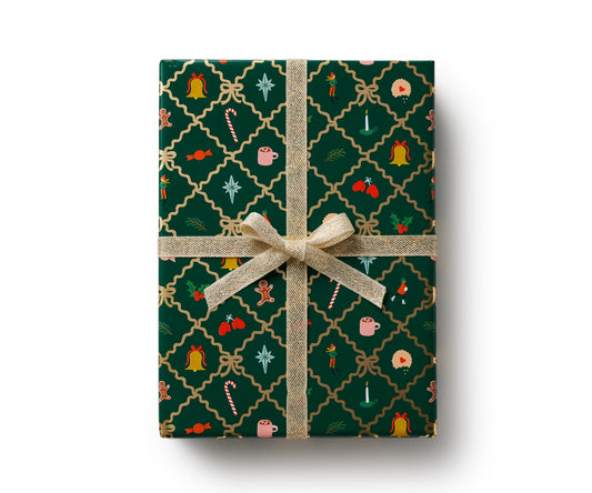 Holiday Argyle Wrapping Paper