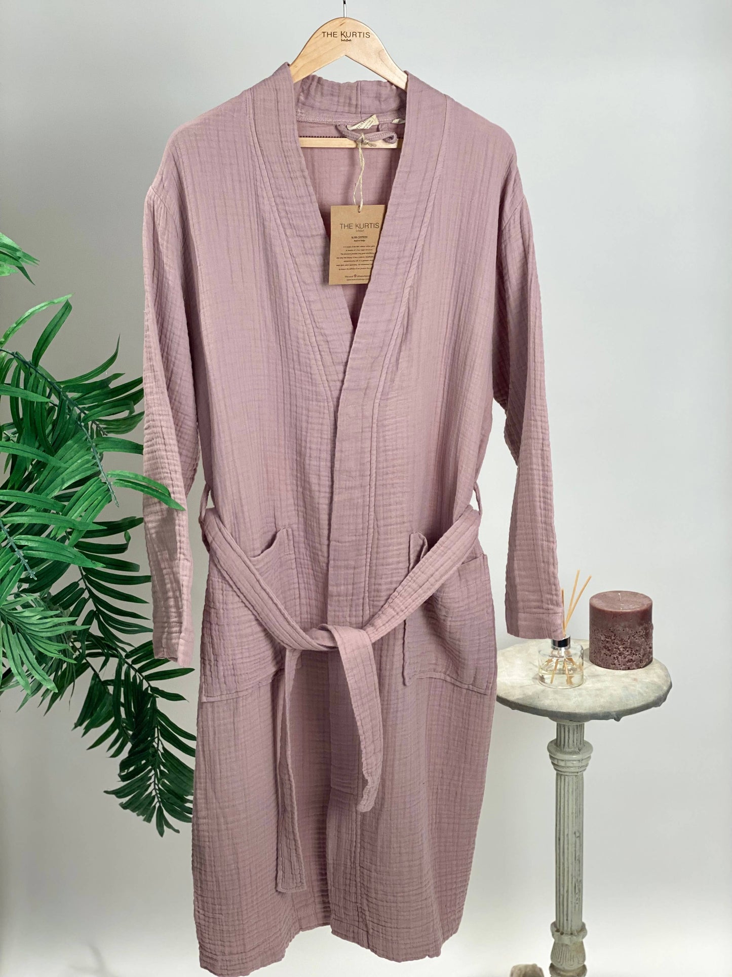 100% Cotton Muslin Robe