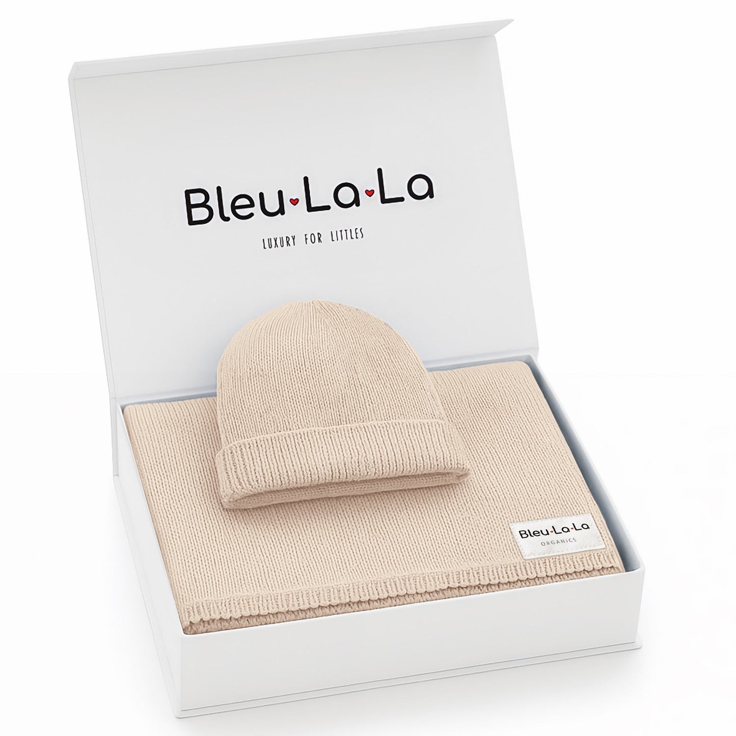 100% Organic Cotton Blanket & Hat Gift Set